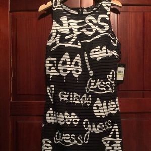 Brand new with tags Guess black & white mini dress